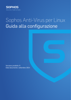 Guida alla configurazione di Sophos Anti