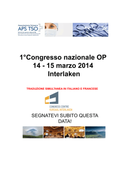 1°Congresso nazionale OP 14