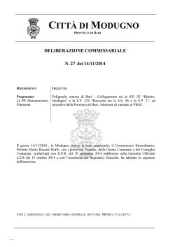 DC 27_2014 Poligonale esterna di Bari_SP collegamento tra SP 92