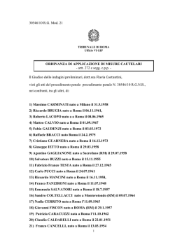 30546/10 R.G. Mod. 21 ORDINANZA DI