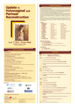 Update in Vulvovaginal and Perineal Reconstruction Update in