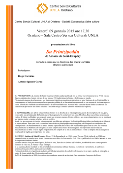 Scarica presentazione Su Printzipeddu