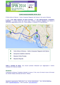 COME RAGGIUNGERE SPIN 2014