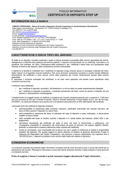 CERTIFICATI DI DEPOSITO STEP UP