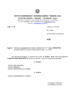 ISTITUTOCOMPRENSIVO&ldquo; GIOVANNIGABRIELI &rdquo;MIRANO1(VE)