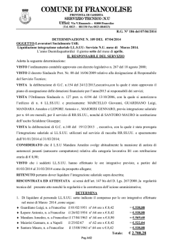 COMUNE DI FRANCOLISE