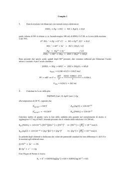 da bilanciare con metodo ionico