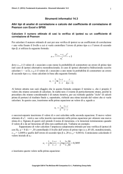 Strumenti Informatici 14.3 Correlazione