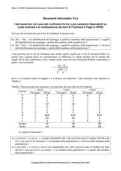 Strumenti Informatici 13.2 Post-hoc Friedman