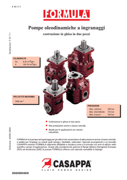 Pompe oleodinamiche a ingranaggi