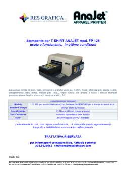 ANAJET FP 125 Stampante per T.SHIRT usata