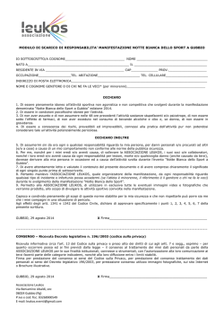 Associazione Leukos Via Beniamino Ubaldi, snc 06024 Gubbio (Pg