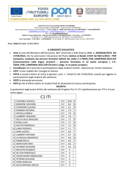 Studenti_pubblicazione grad. prov. C1 e C5