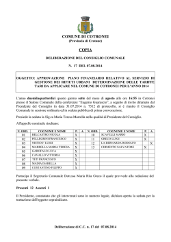 tariffe tari 2014 - Comune di Cotronei