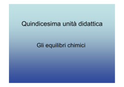 15 UD gli equilibri chimici