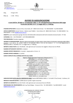(File "Avviso Aggiudicazione (Albo Pretorio
