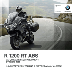 Prezzi e equipaggiamenti R 1200 RT ABS/ASC/RDC (PDF, 406 kb)