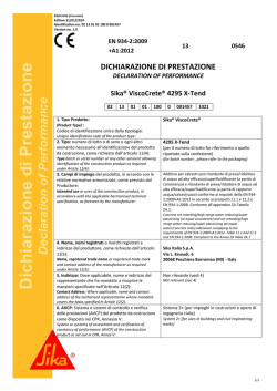 Declaration of Performance