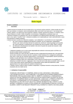 Note legali - Riccardo Lotti