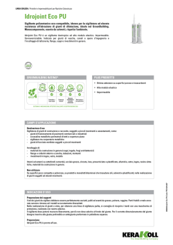 idrojoint eco Pu - the Kerakoll products area