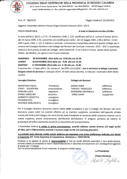 Scarica la convocazione