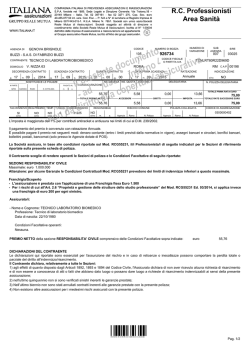R.C. Professionisti Area Sanit&agrave;