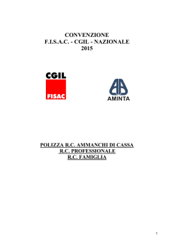 ammanchi di cassa+rc professionale - 2015 - Aminta Fisac-CGIL