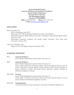 Curriculum Vitae - San Jose State University