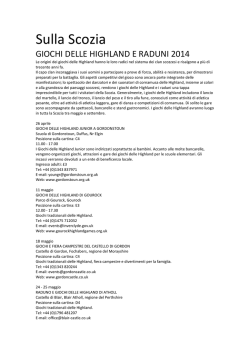Scarica il programma dei giochi delle Highland 2014