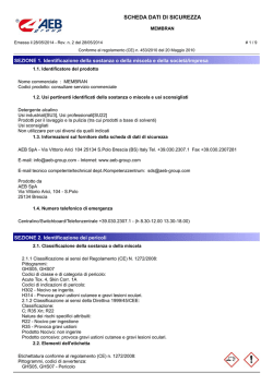 SCHEDA DATI DI SICUREZZA