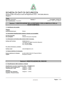 Scheda di sicurezza CLP