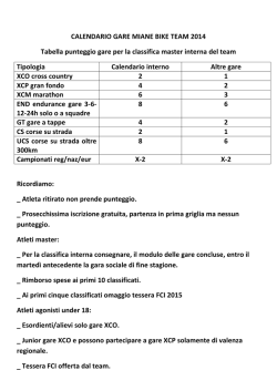 Calendario da compilare