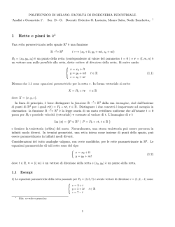 1 Rette e piani in R