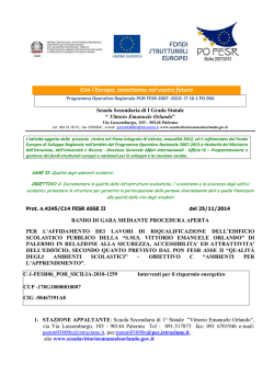 bando di gara fesr II C