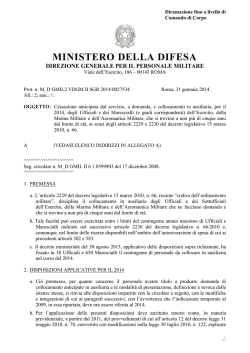 circolare n. m_d gmil2 vdgm ii sgr 2014/0027534 del 31.01.2014