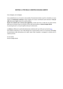Leggi tutto - Sinistra Ecologia Libert&agrave;