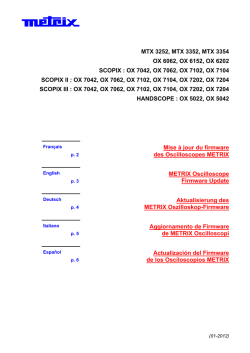 ox 7042, ox 7062, ox 7102, ox 7104 scopix ii : ox