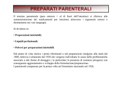 PREPARATI PARENTERALI