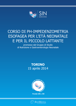 Corso di pHImpedenziometria Esofagea programma