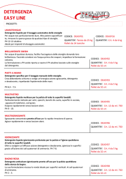 DETERGENZA EASY LINE