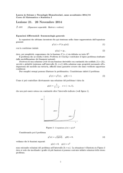 Lezione 21. 26 Novembre 2014 2 ore