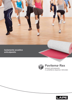 Brochure PAVITEMA REX 2014 - Termoacustica