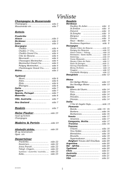 Champagne og musserande vinar passar