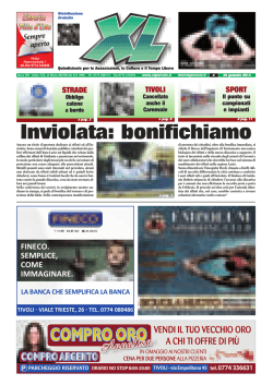 Inviolata: bonifichiamo