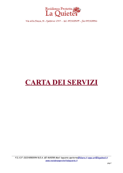 Carta dei Servizi (Pdf File)