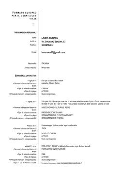 C.V. europeo - Associazione culturale REGIS
