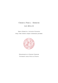 I parte - Dipartimento di Scienze Chimiche