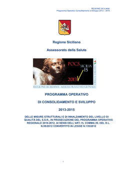 POCS 2013-2015 - Regione Siciliana