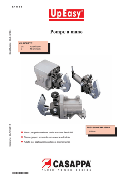 Pompe a mano serie EP 03 TI