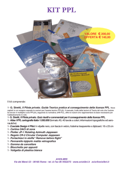 KIT PPL - volo club albatros